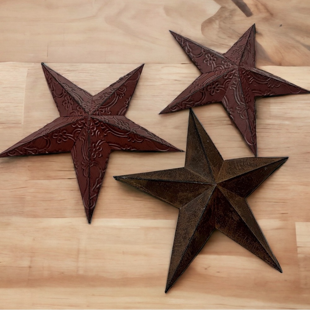 Lot of 3 Country Barn Stars